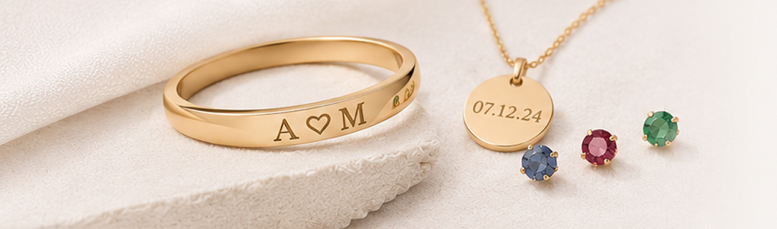 Personalized engraved jewelry